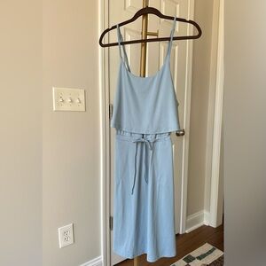 Allthreads Women's Tiered A-Line Catamaran Dress, Light Blue, Medium